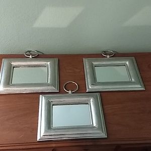 MUST SELL - MAKE AN OFFER Set of 3 Metal Mirrors